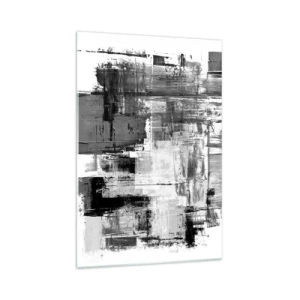 Obraz na skle - Šedé je krásné - 70x100 cm