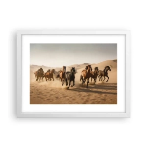 Plakát v bílém rámu - Volné jako vítr - 40x30 cm