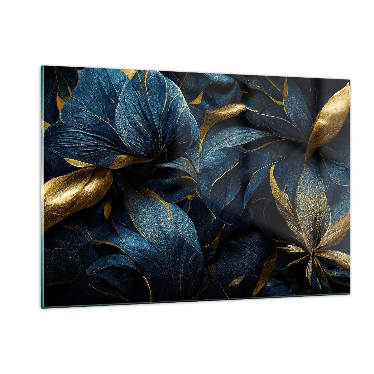 Obraz na skle - Podšívané zlatem - 120x80 cm