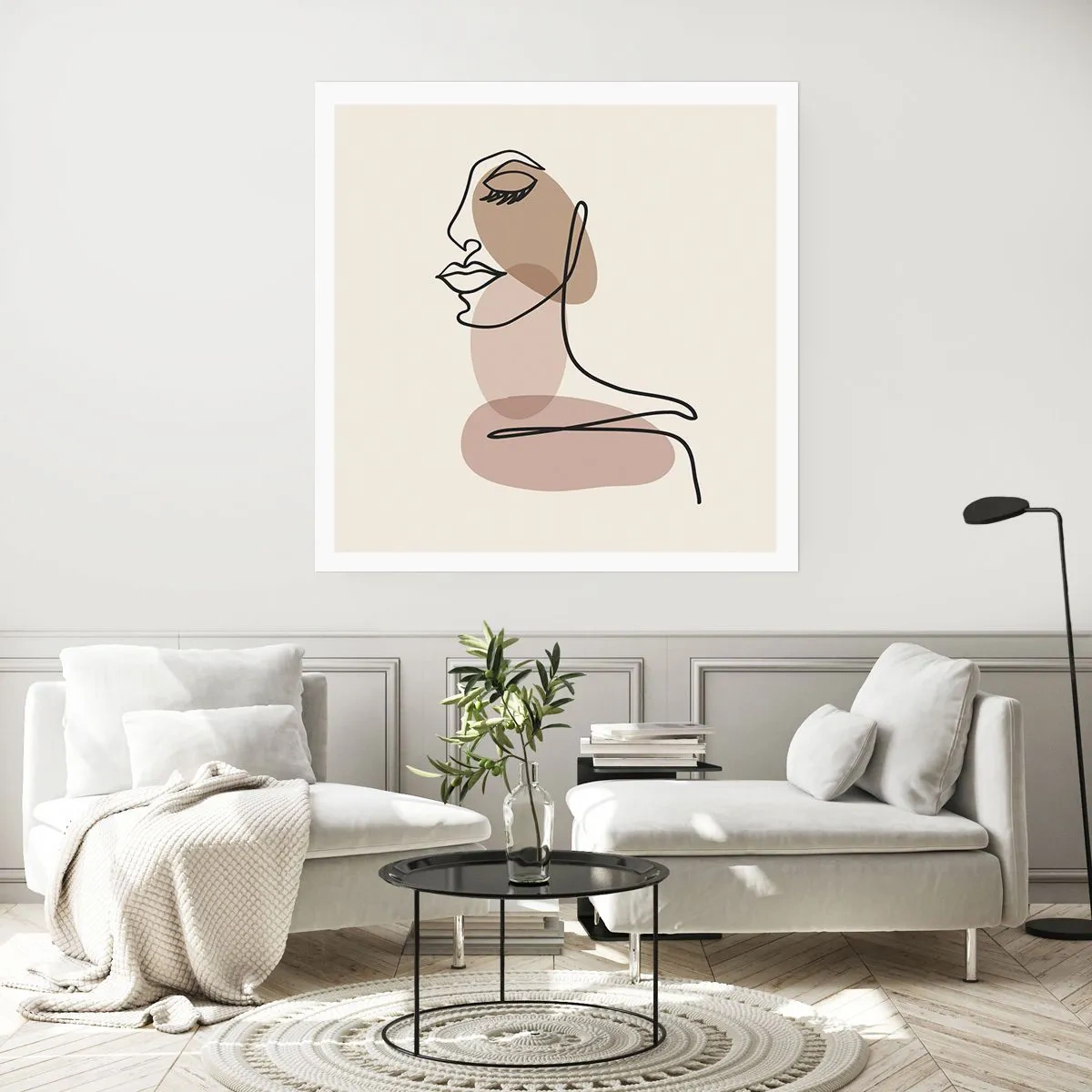 Plakát - Při poslechu samé sebe - 60x60 cm