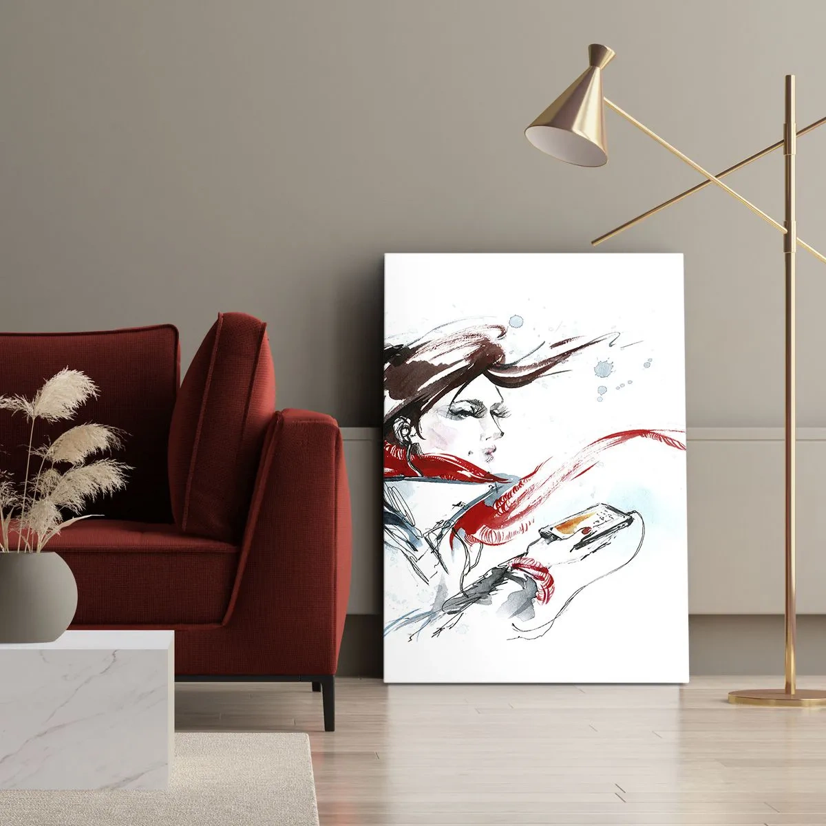 Obraz na plátně - Něco se ve mně děje - 45x80 cm