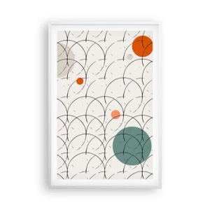 Plakát v bílém rámu - V duchu pop-artu - 61x91 cm