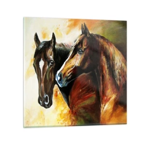 Obraz na skle - Dvakrát více půvabu - 30x30 cm