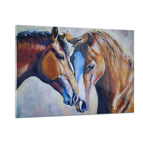 Obraz na skle - Je to přátelství? Je to láska? - 120x80 cm