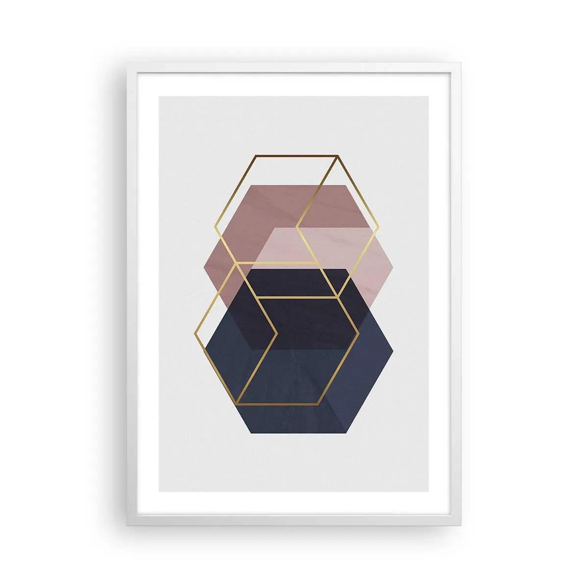 Plakát v bílém rámu - Síla jednoduchosti - 50x70 cm