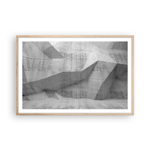 Plakát v rámu světlý dub - Skutečná výzva - 91x61 cm