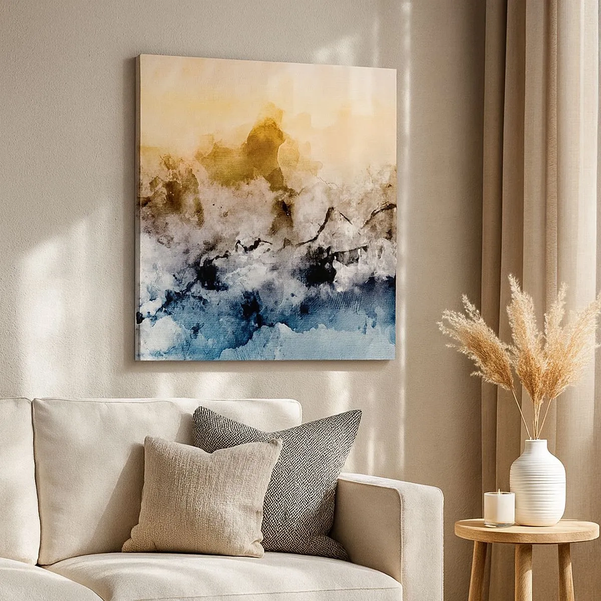 Obraz na plátně - Ponořené do mračna mlhy - 30x30 cm