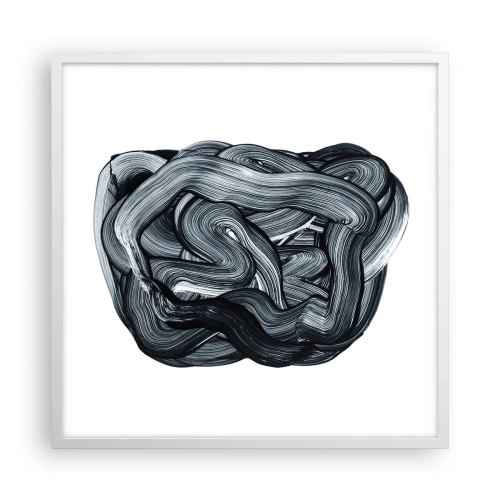 Plakát v bílém rámu - Není to tak jednoduché - 60x60 cm