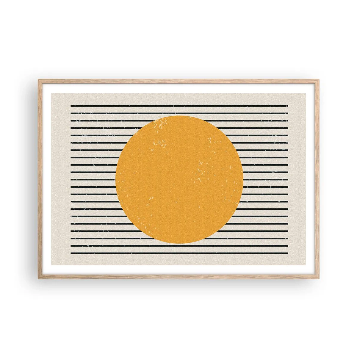 Plakát v rámu světlý dub - Síla jednoduchosti - 100x70 cm