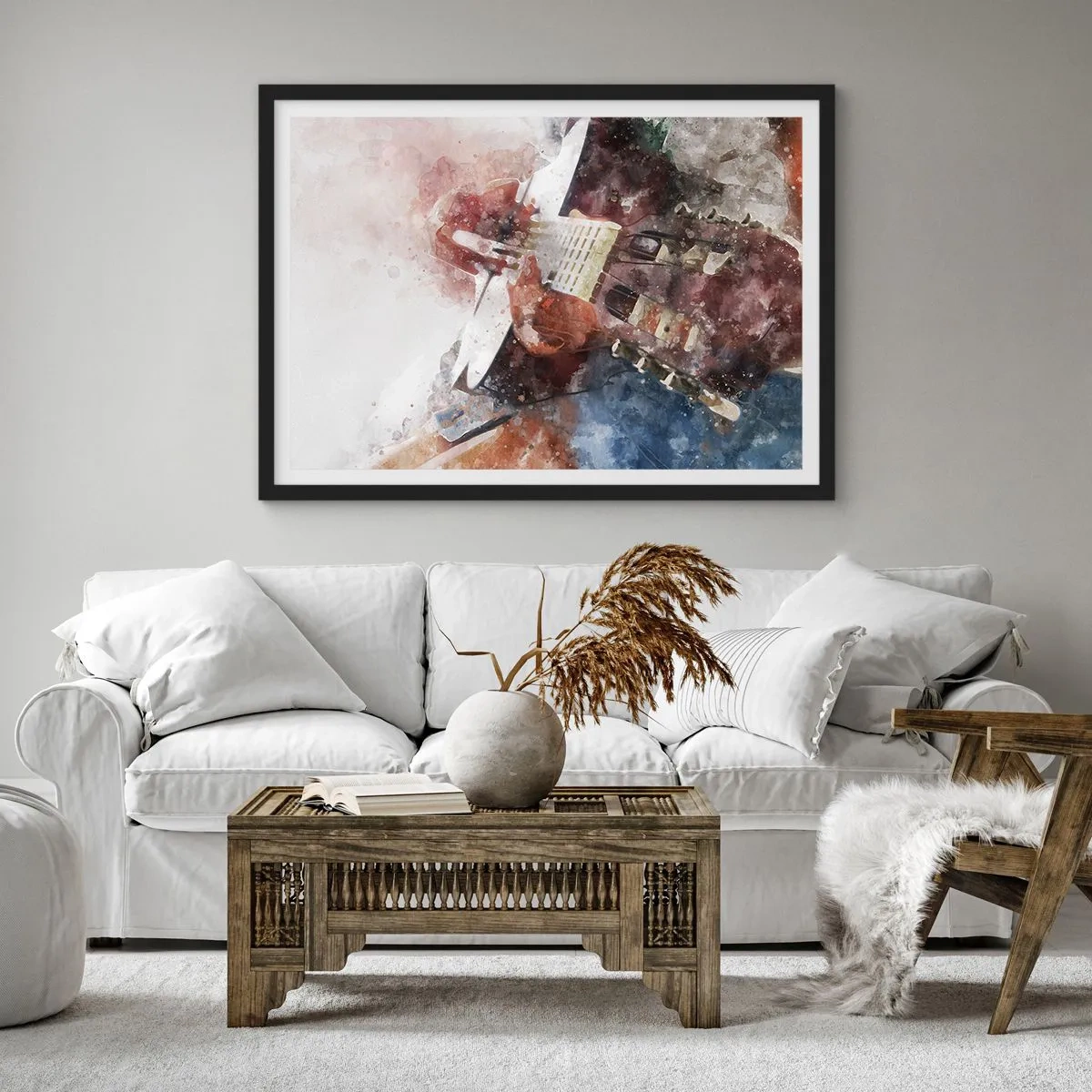 Plakát v černém rámu - Co si o tom myslíš? - 70x50 cm