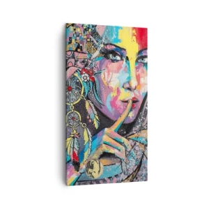 Obraz na plátně - Mlč, než pochopíš - 45x80 cm