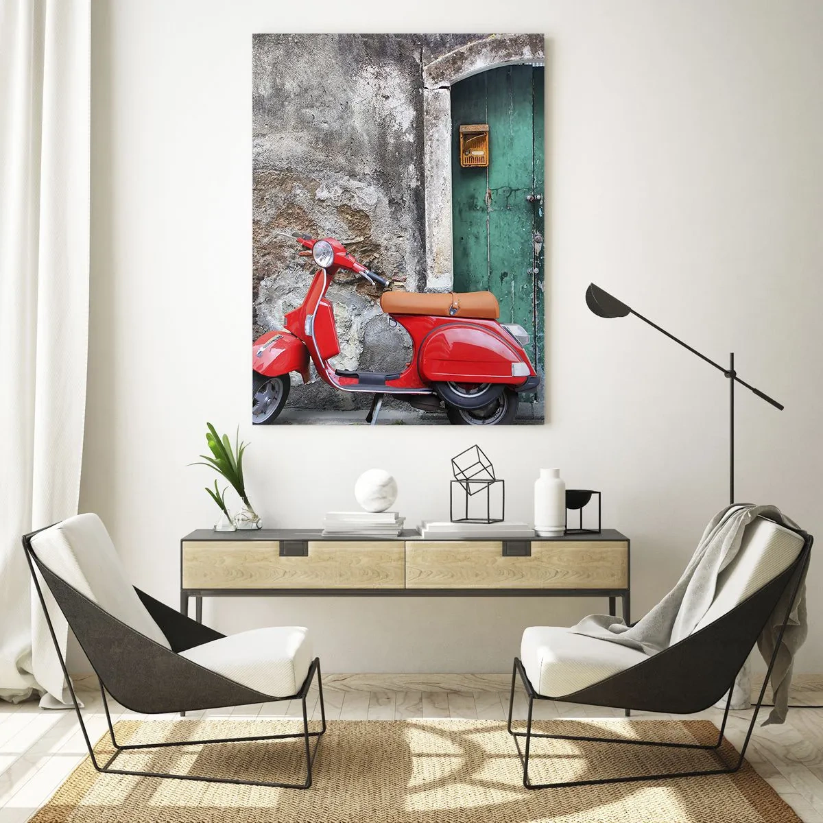 Obraz na skle - Italské prázdniny - 50x70 cm