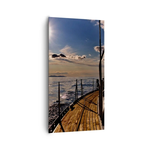Obraz na plátně - Plavba směrem ke slunci - 65x120 cm