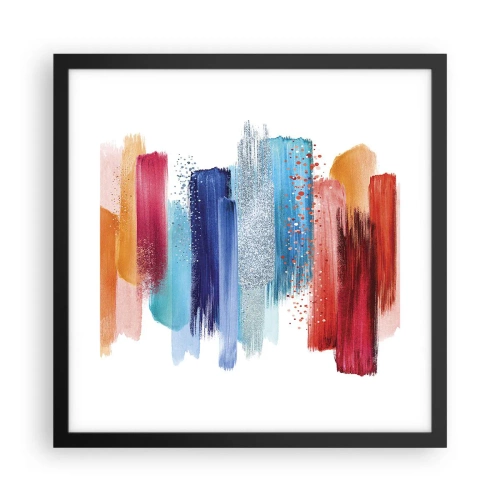 Plakát v černém rámu - Nahoru a dolů - 40x40 cm