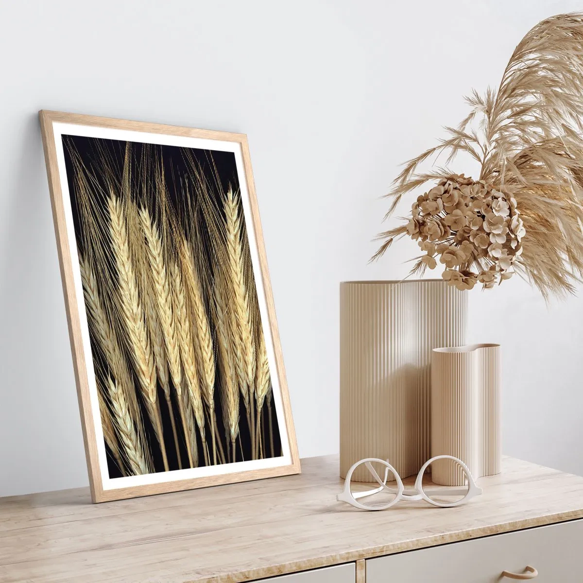 Plakát v rámu světlý dub - Rustikální magie - 30x40 cm