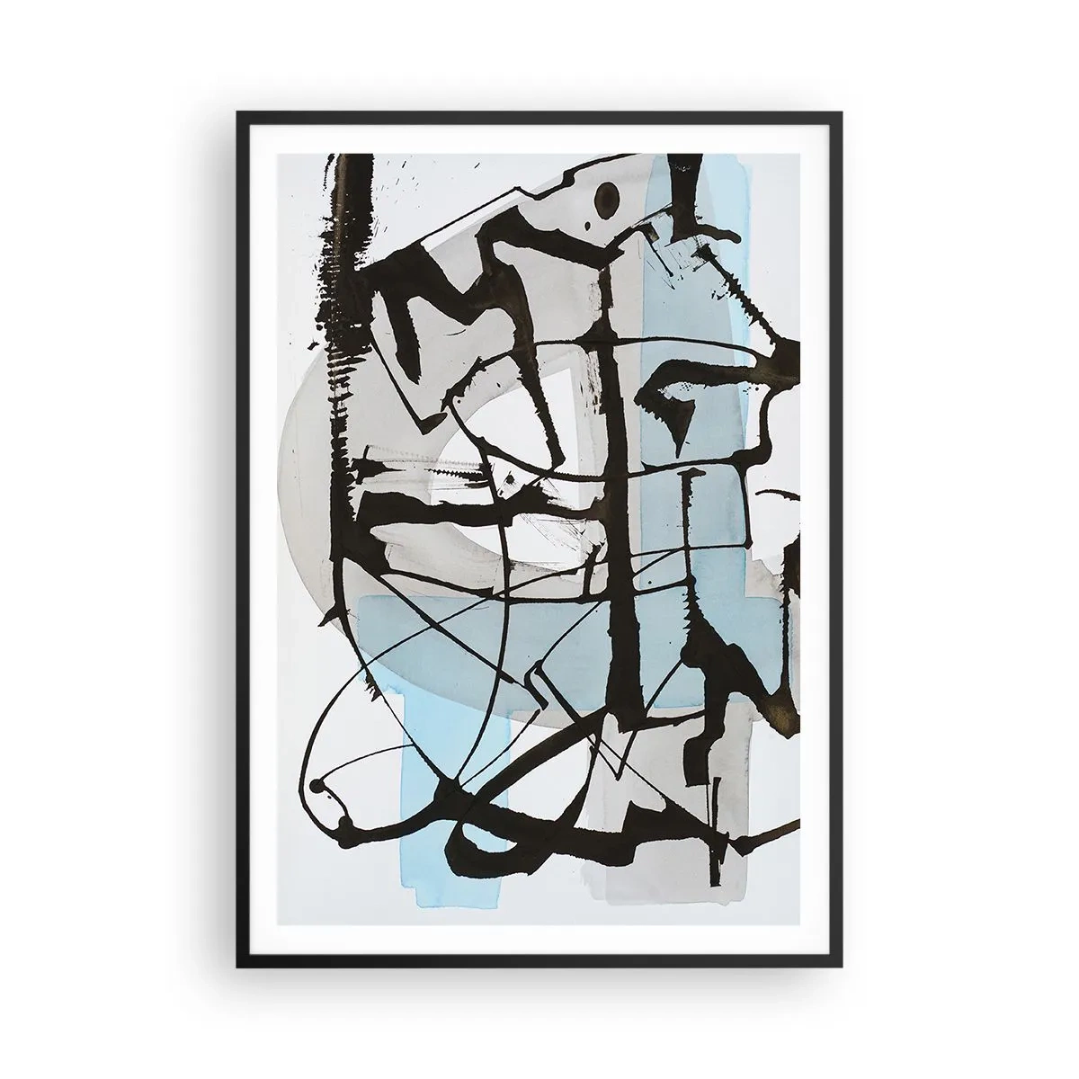 Plakát v černém rámu - Přesto modrá - 70x100 cm