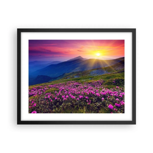 Plakát v černém rámu - …A kolem voní kosodřevina a voní byliny - 50x40 cm