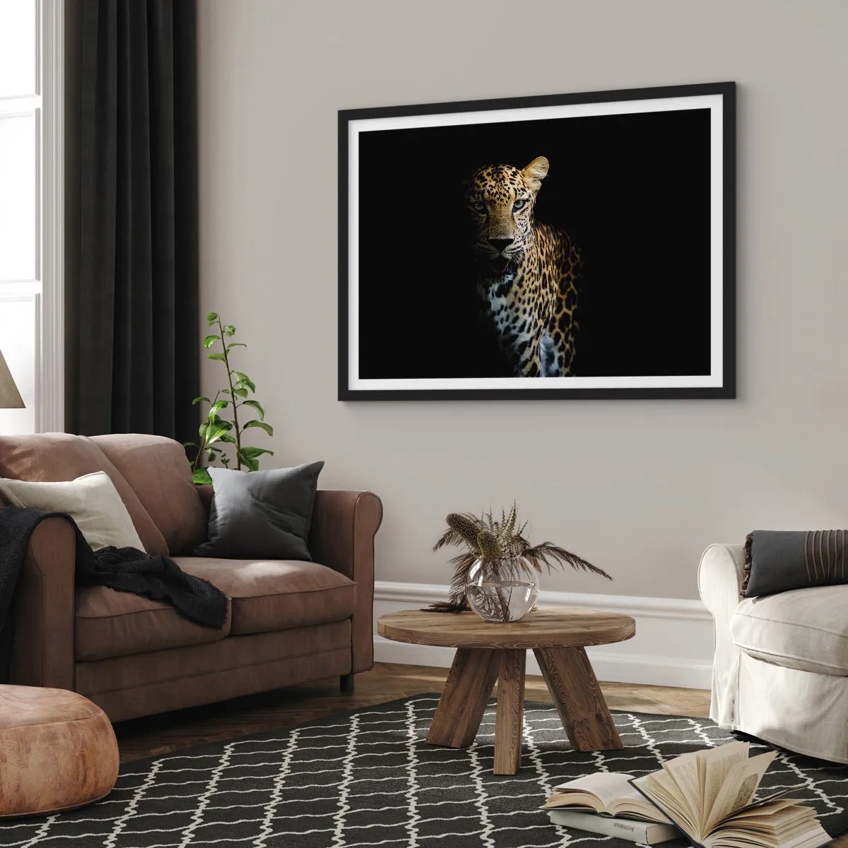 Plakát v černém rámu - Temná krása - 70x50 cm