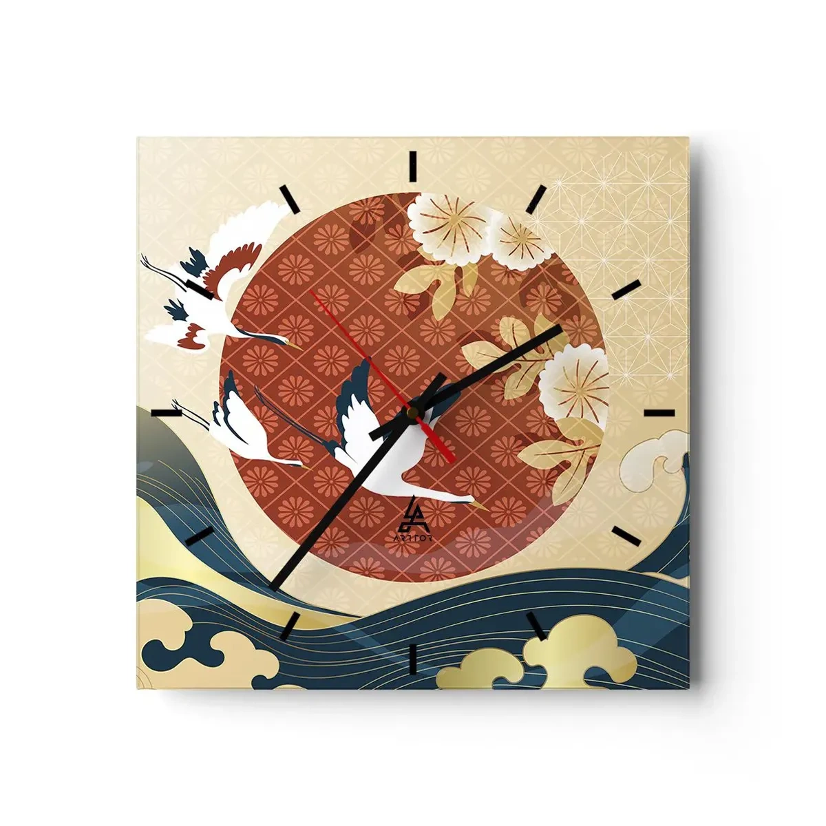 Nástěnné hodiny - Japonská pohádka - 30x30 cm
