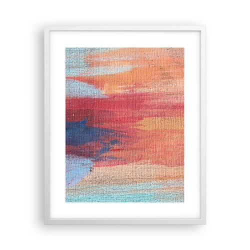 Plakát v bílém rámu - Stékat duhou - 40x50 cm