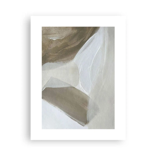 Plakát - Vlna bílé - 30x40 cm