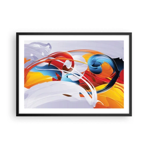 Plakát v černém rámu - Tanec živlů - 70x50 cm
