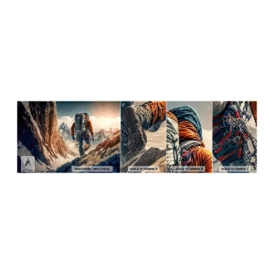 Fototapeta Vzorek Standard Eco - Osamělý bojovník - Alpy, Lezení, hory - 100x30 cm