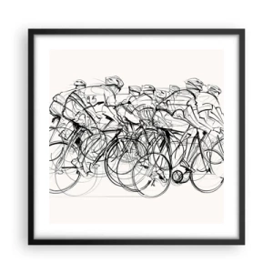 Plakát v černém rámu - Společně v týmu - 50x50 cm