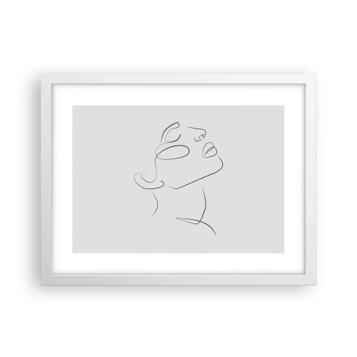 Plakát v bílém rámu - Meandry snu - 40x30 cm