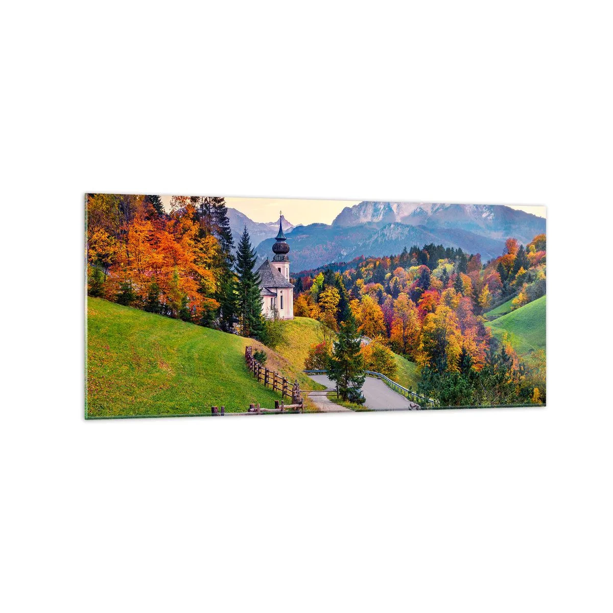 Obraz na skle - Naprosto ideální krajina - 120x50 cm