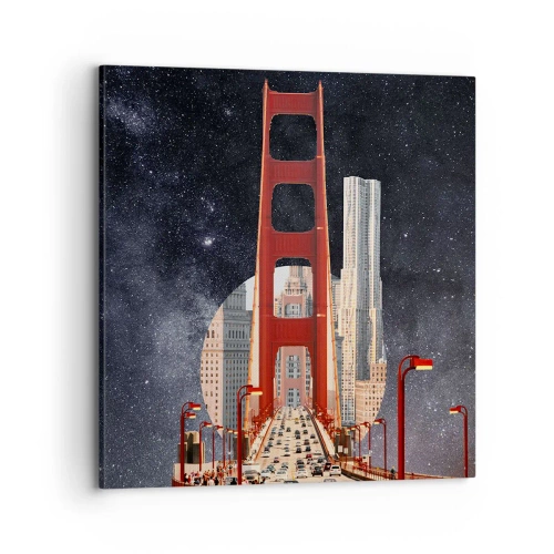 Obraz na plátně - Vždy uprostřed - 70x70 cm