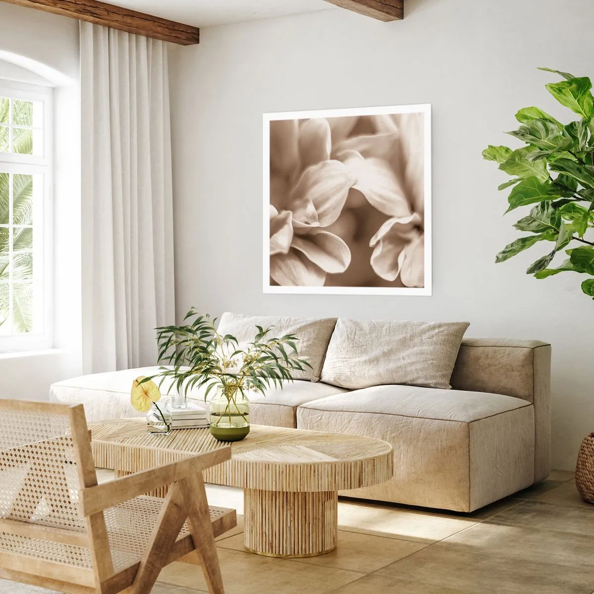 Plakát - Něžné jako úsměv - 30x30 cm