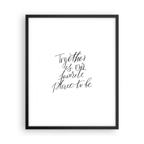 Plakát v černém rámu - Cítíte to také? - 40x50 cm