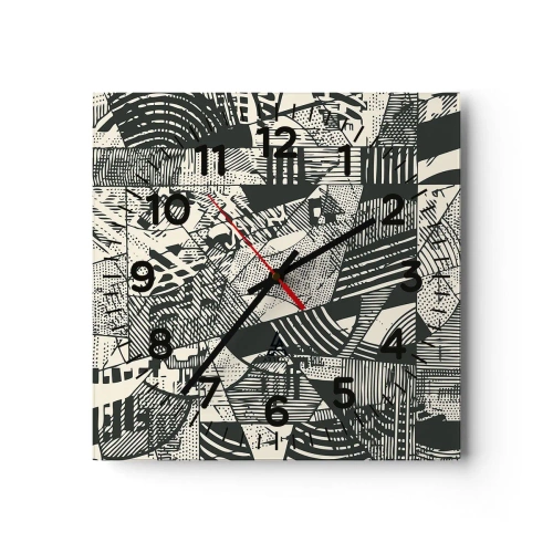 Nástěnné hodiny - Dynamika současnosti - 30x30 cm