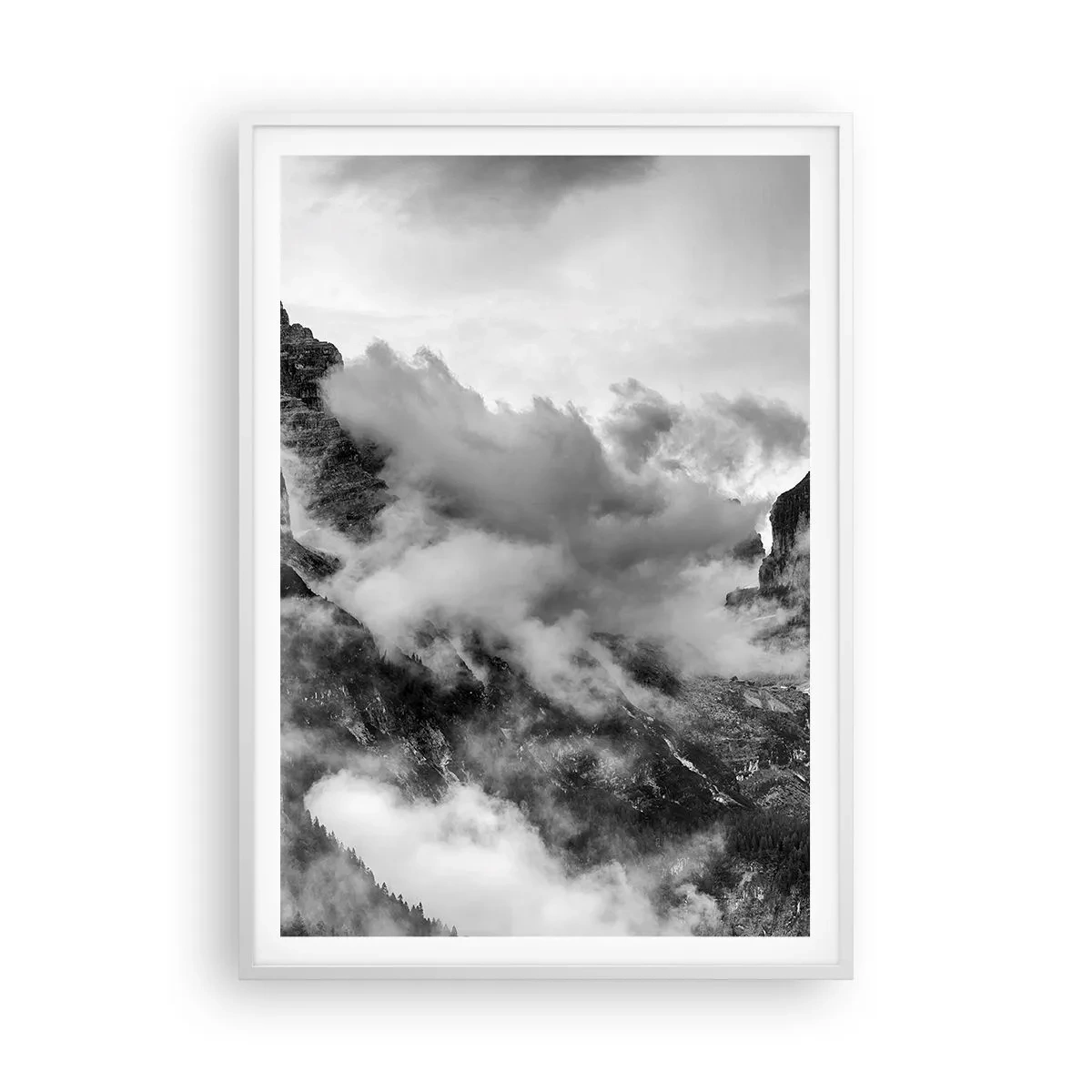 Plakát v bílém rámu - Krásné a kruté - 70x100 cm