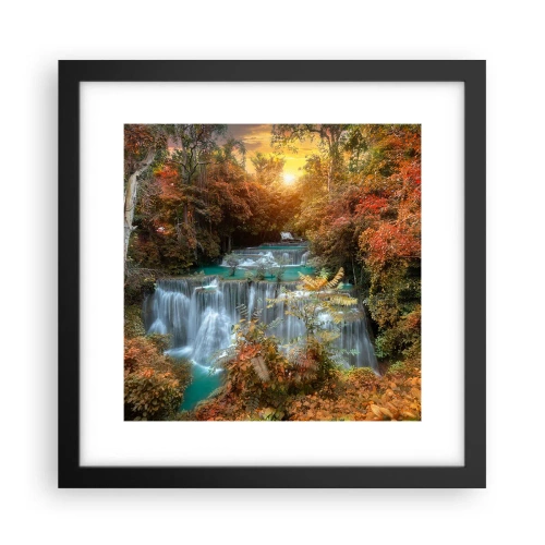 Plakát v černém rámu - Ukrytý poklad lesa - 30x30 cm