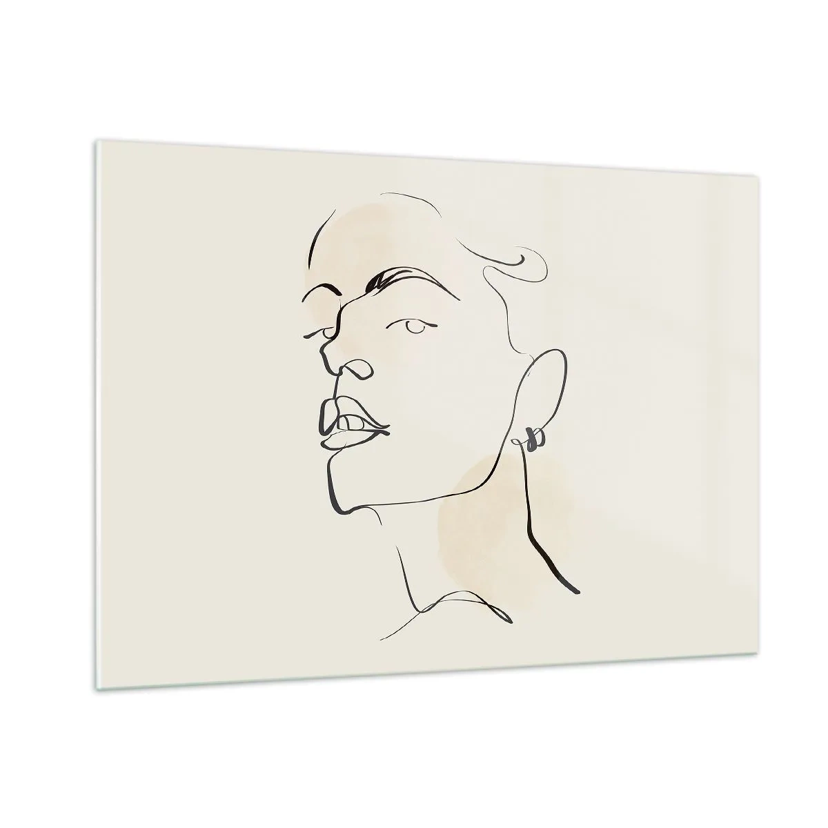 Obraz na skle - Hrdý pohled - 100x70 cm