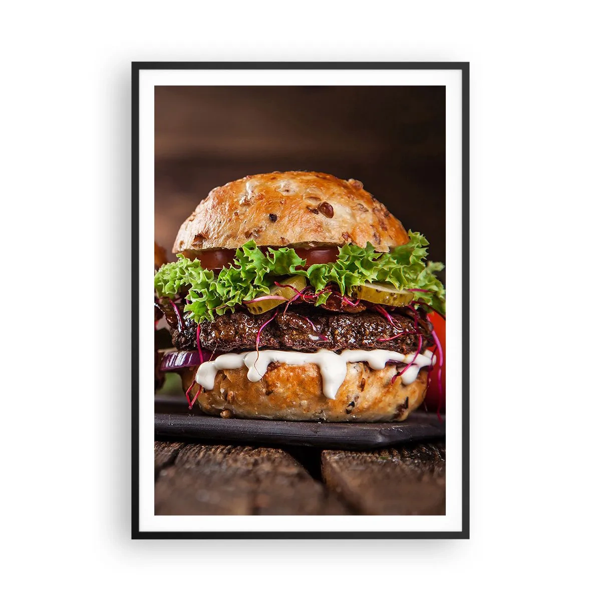 Plakát v černém rámu - American dream - 70x100 cm