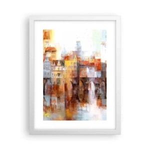 Plakát v bílém rámu - Pod mostem je taky krásně - 30x40 cm