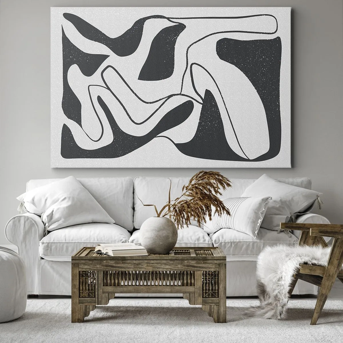 Obraz na plátně - Abstraktní hra v labyrintu - 70x50 cm
