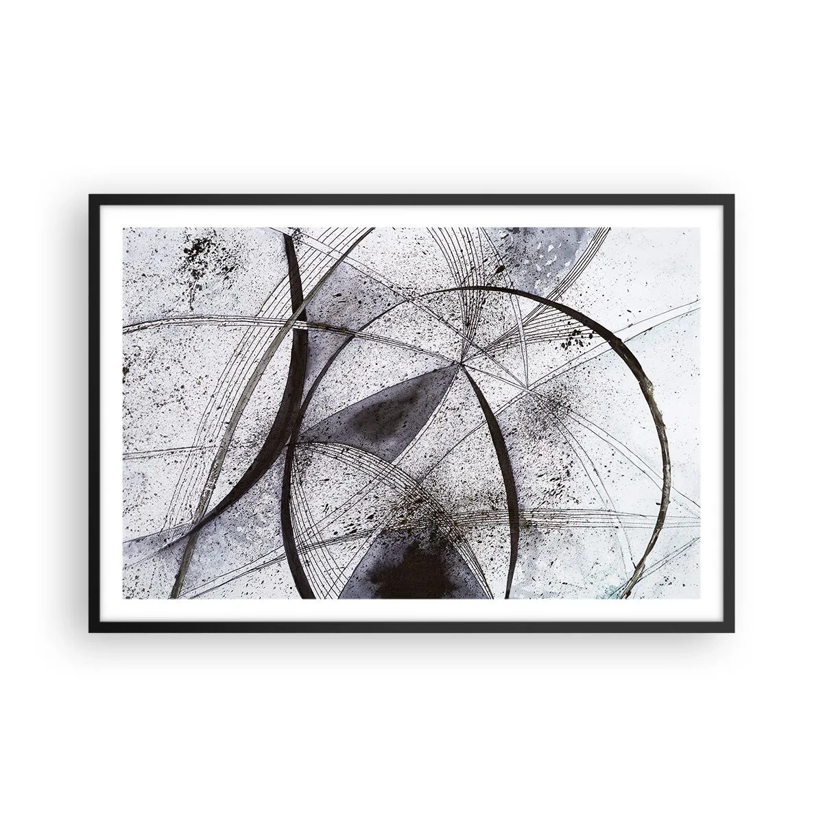 Plakát v černém rámu - Futuristická fantazie - 91x61 cm