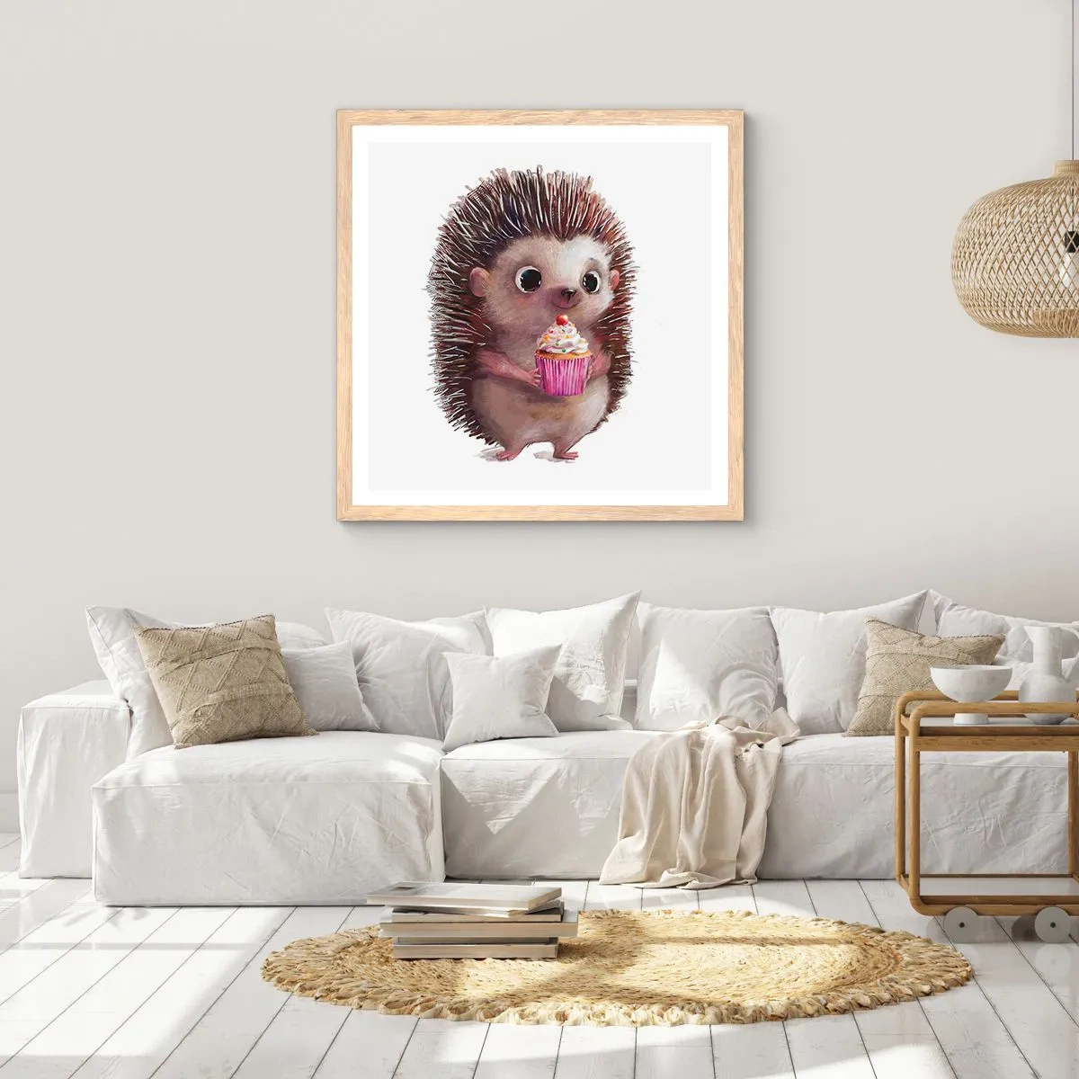 Plakát v rámu světlý dub - Oslava je každý den - 30x30 cm