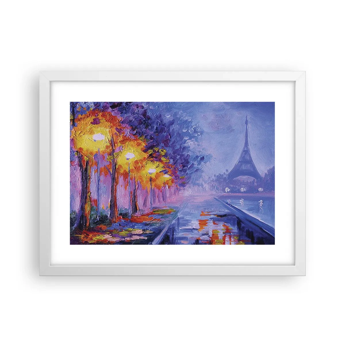 Plakát v bílém rámu - Procházka snů - 40x30 cm