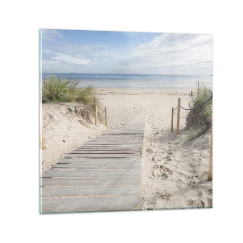 Obraz na skle - Až k horizontu - 30x30 cm