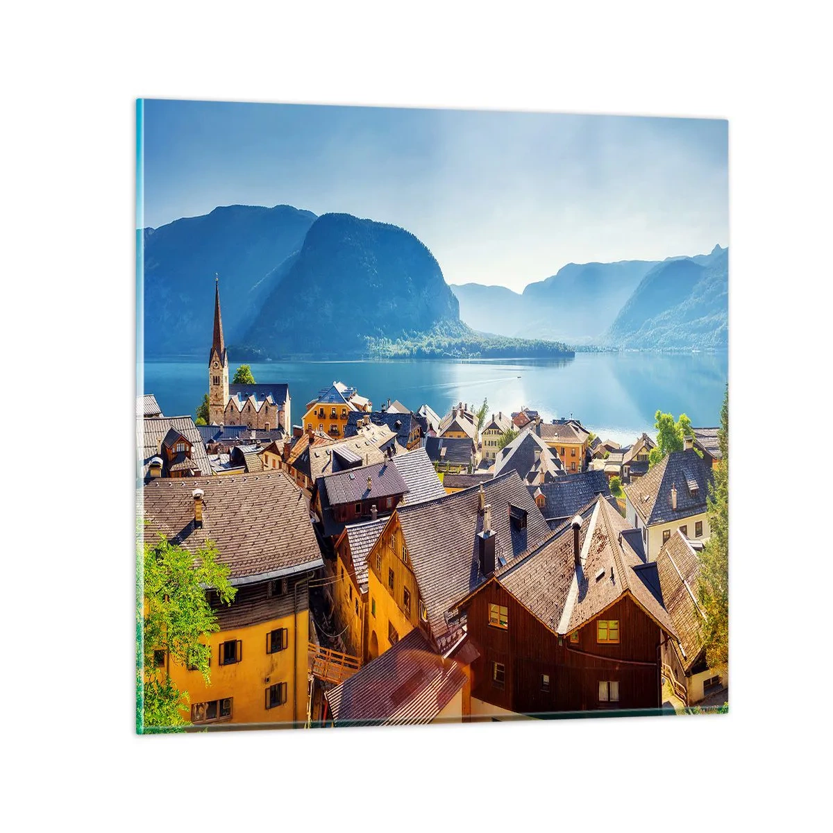 Obraz na skle - Víc malebně to nejde - 60x60 cm