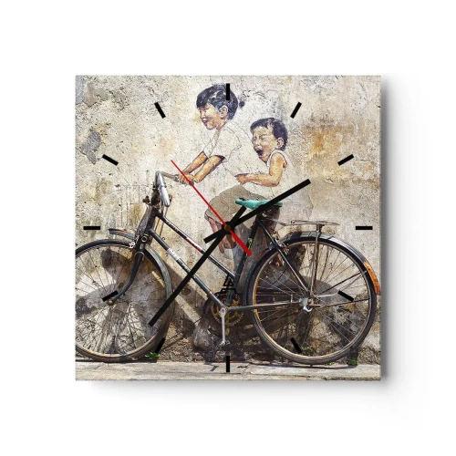 Nástěnné hodiny - Pravda nebo klam? - 40x40 cm