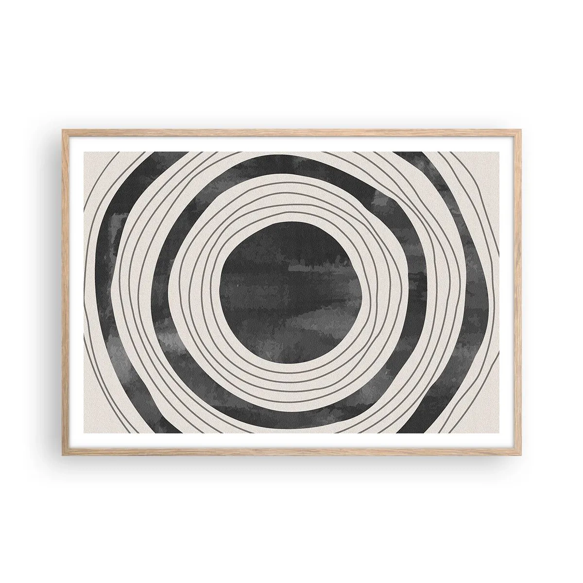 Plakát v rámu světlý dub - Přesný zásah - 100x70 cm