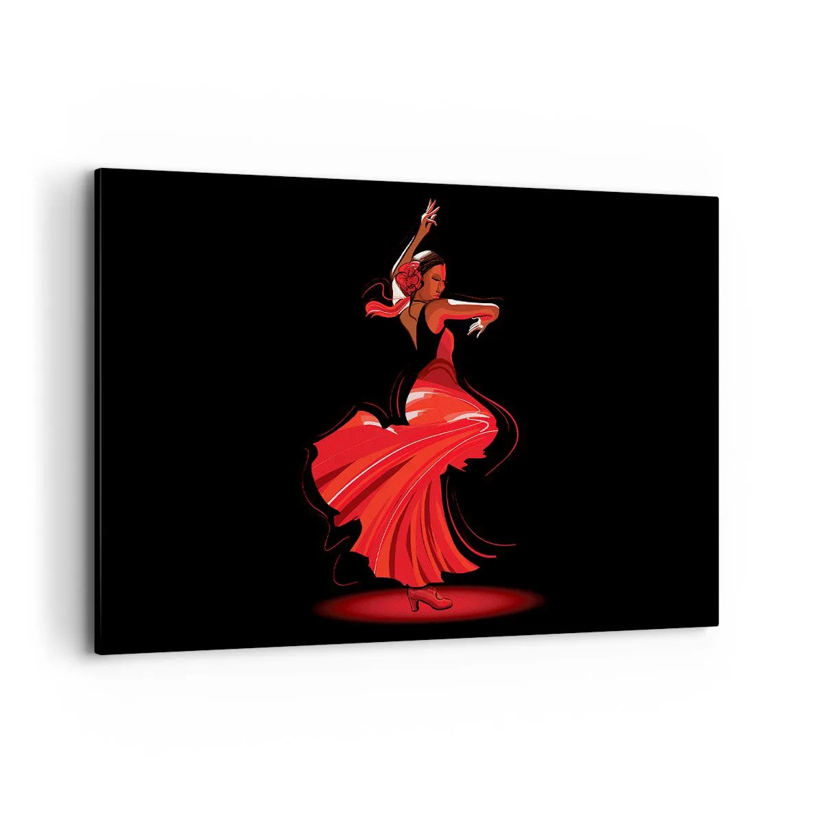 Obraz na plátně - Žhavá duše flamenco - 120x80 cm