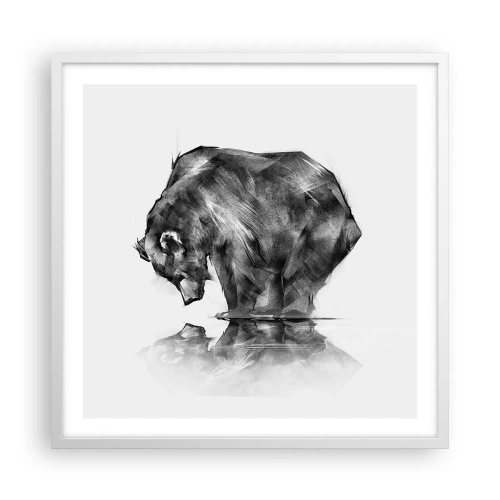 Plakát v bílém rámu - Je příjemné se sekat s někým blízkým - 60x60 cm