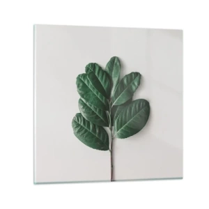 Obraz na skle - Kresba samotné přírody - 30x30 cm